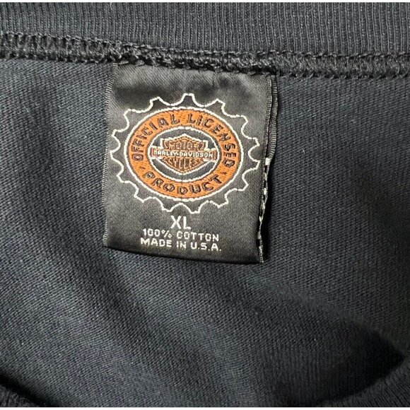 Vintage 90s Harley Davidson Graphic T Shirt XL Wide Glide Biker 1996 Made in USA - Picture 7 of 8